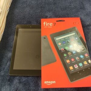 Amazon Fire 7 Tablet with Alexa - Black and Red